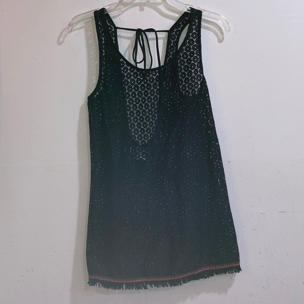 Black Lace Swim Coverup